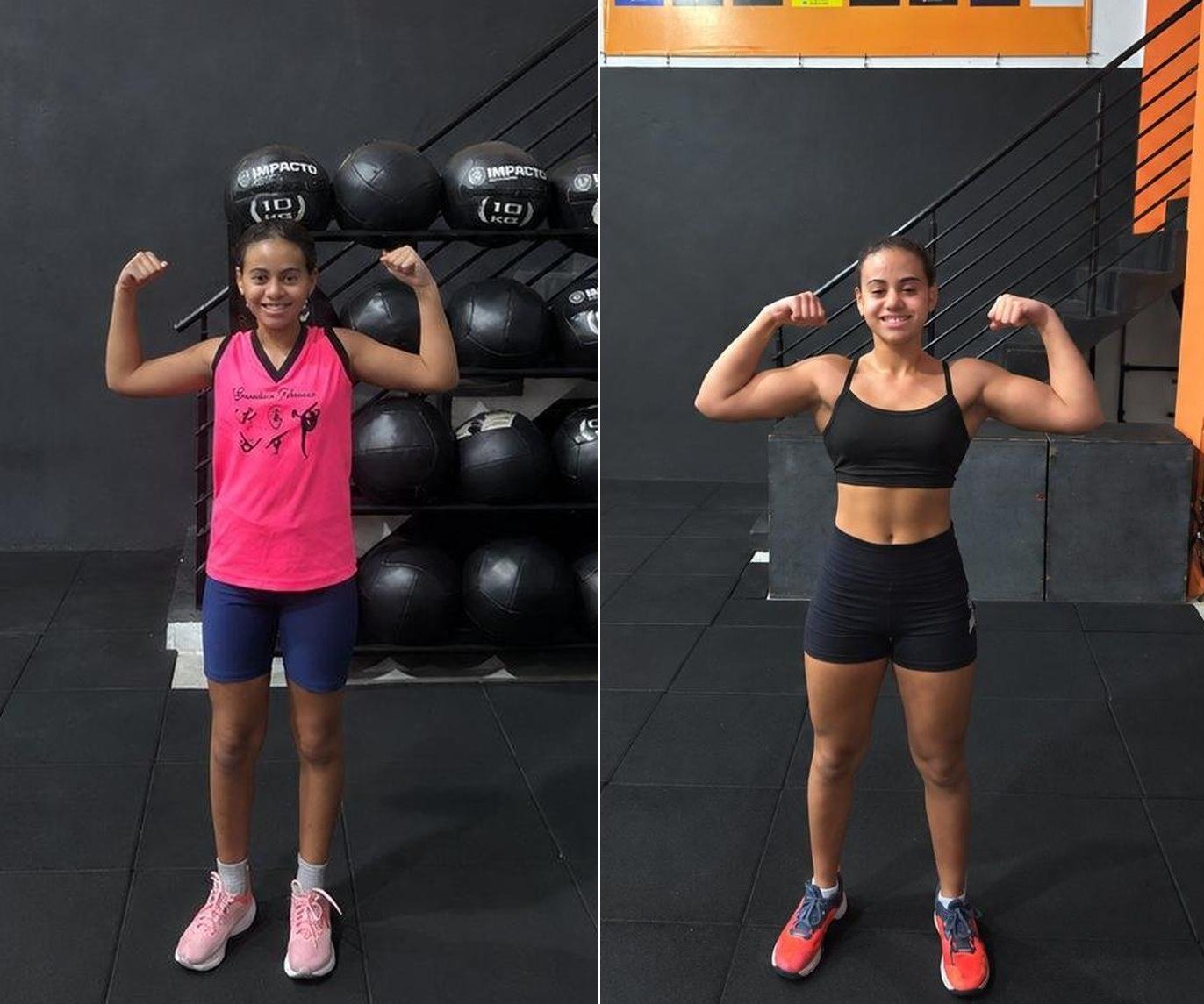 Antes e depois de uma aluna do CT Forma Certa